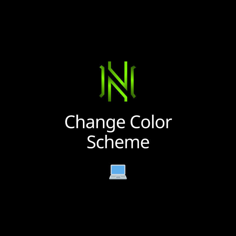 Change Color Scheme