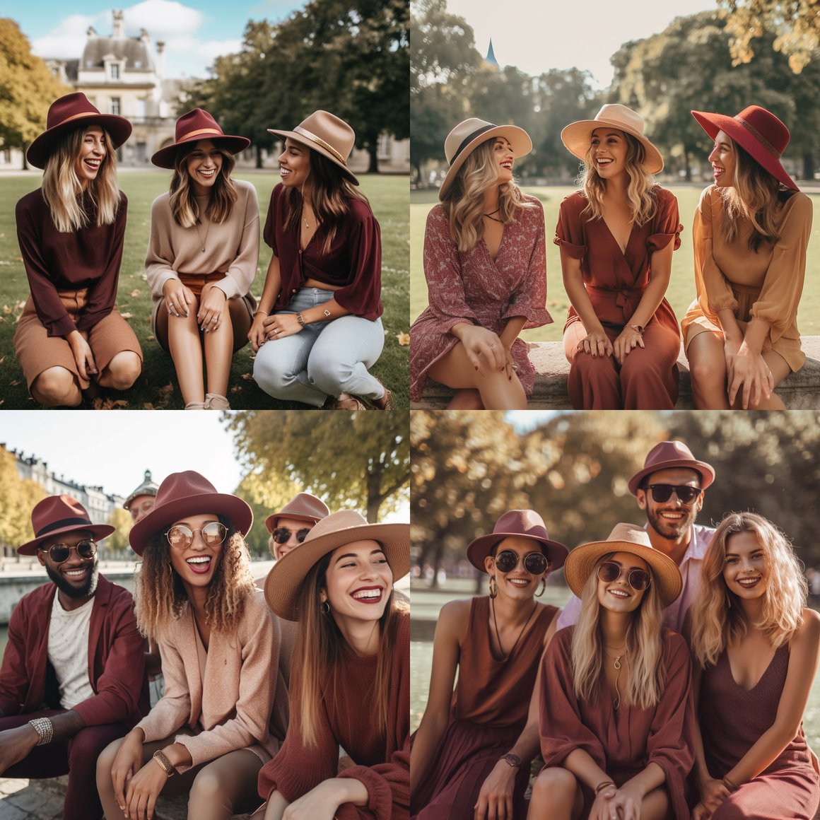 A Stylish Outdoor Gathering with Bon Clic Bon Genre Hats