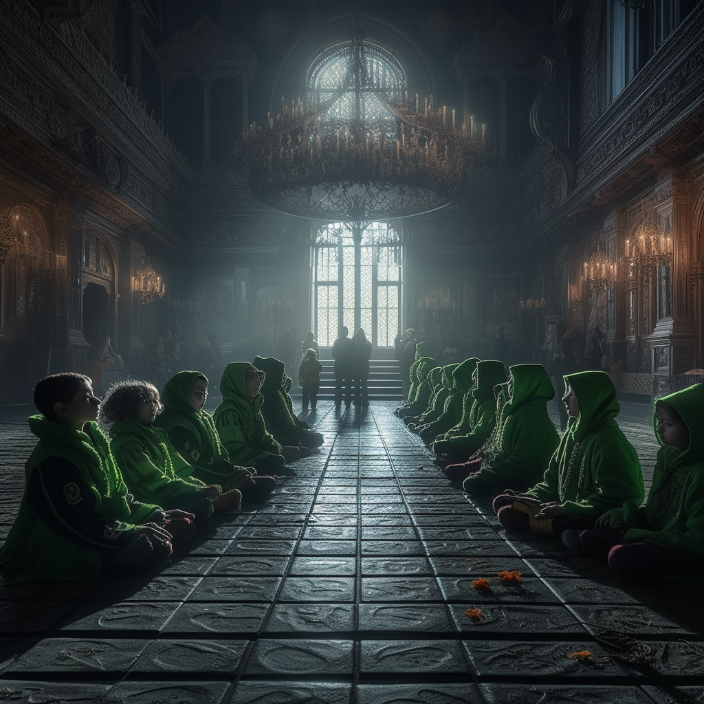 Children's Quest in a Cinematic Lightning Castle