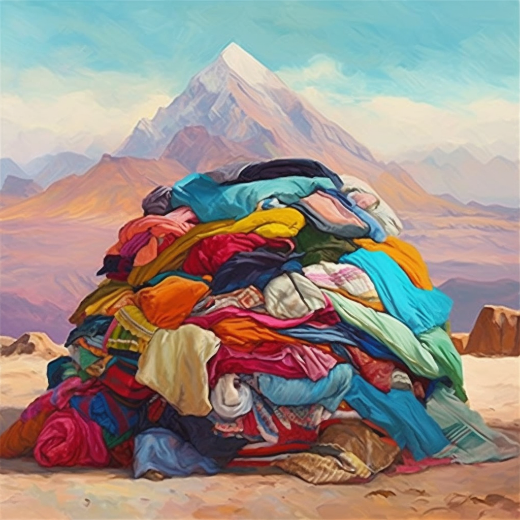 Chromatic Peaks: A Journey Through Textile Mountains