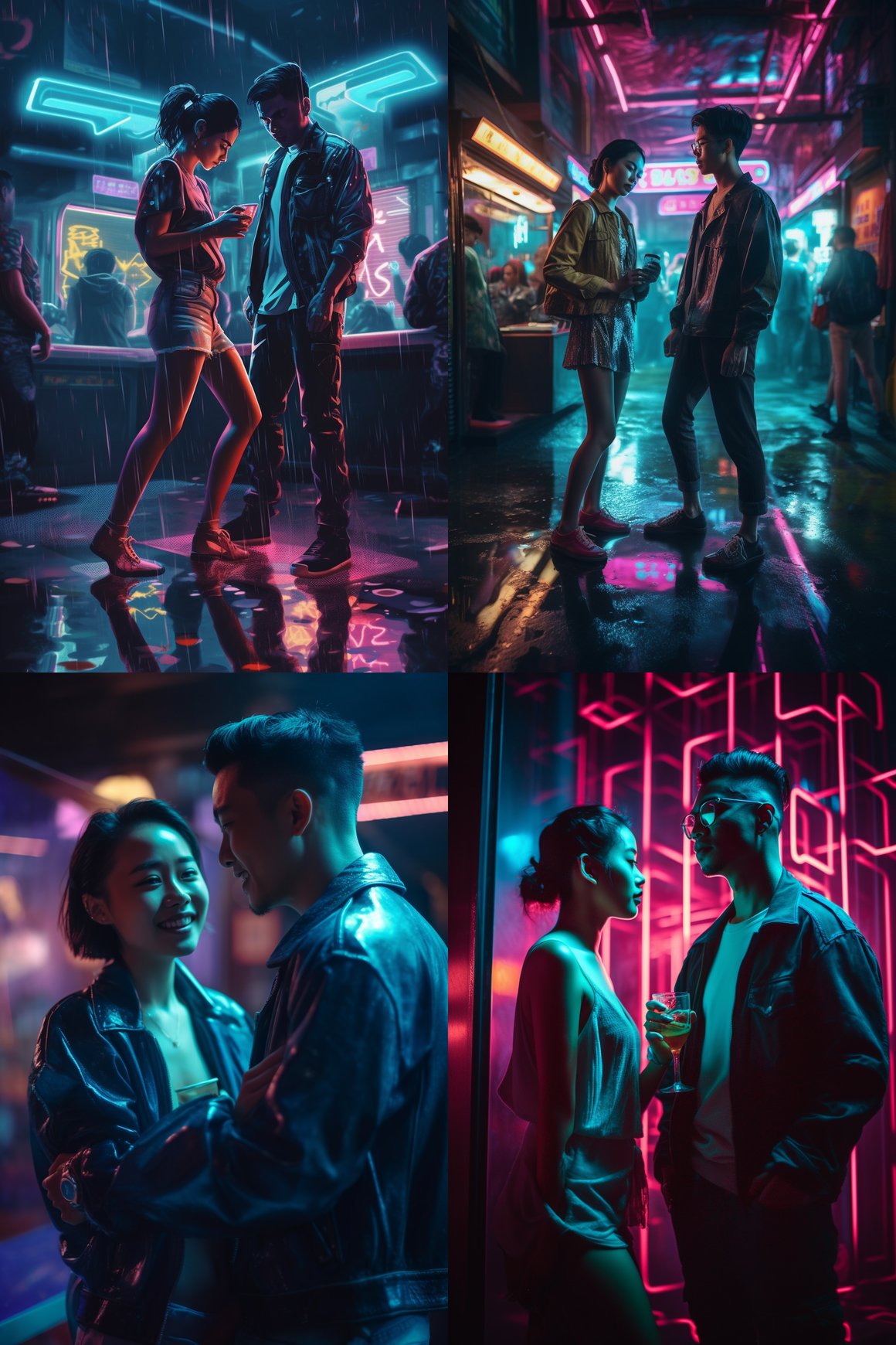 A Wong Kar Wai-Styled Photorealistic Journey