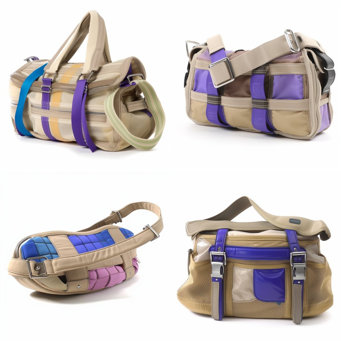 Detailed Description of Colorful Nylon Sports Baguette Bag Style V5