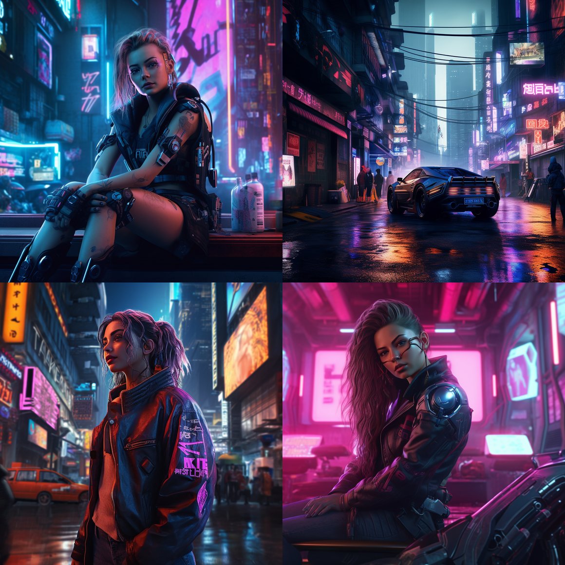 A High-Quality 4K Cyberpunk Style Wallpaper