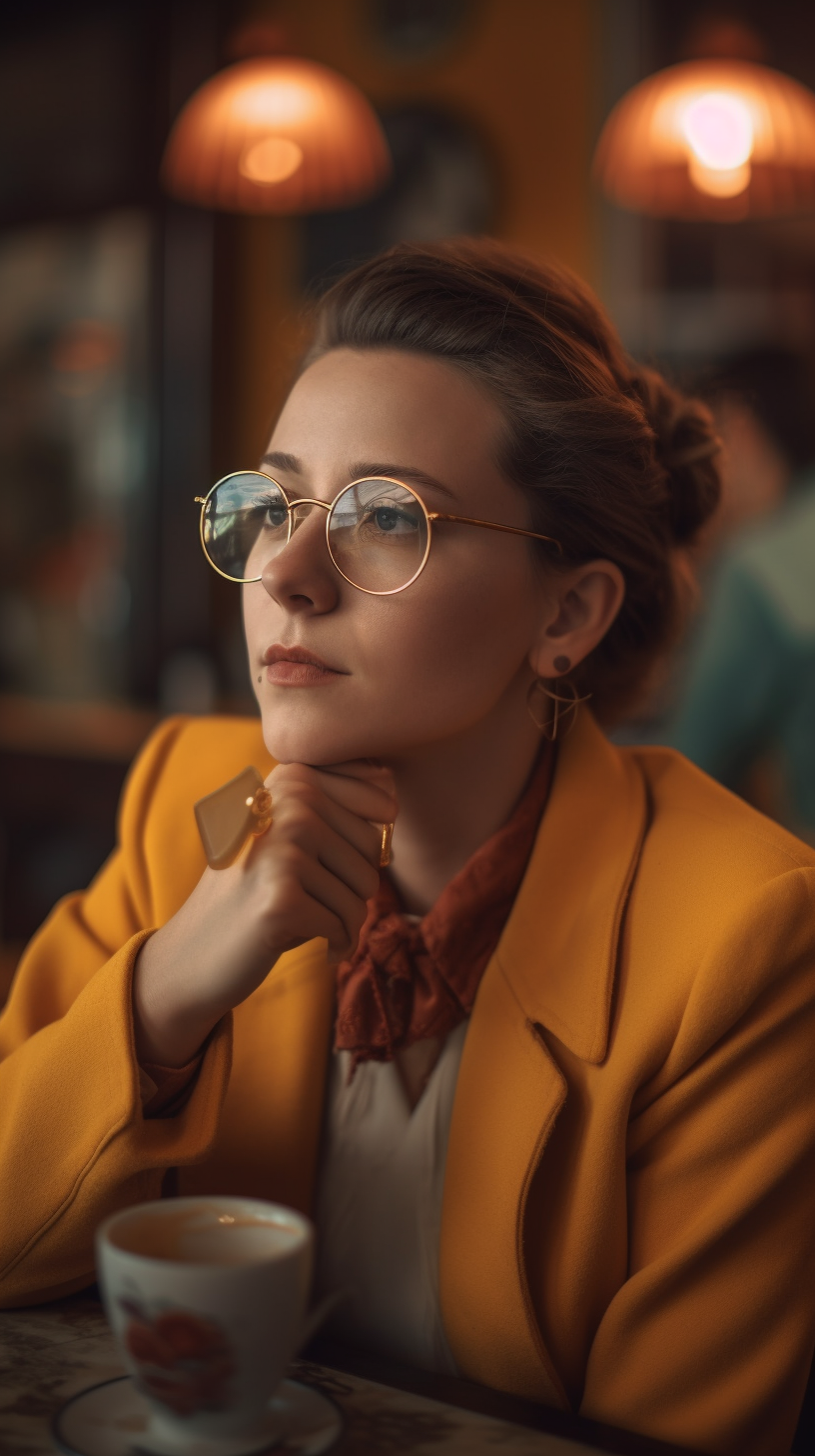 Retro Café Reverie: A 1998 Photographic Journey