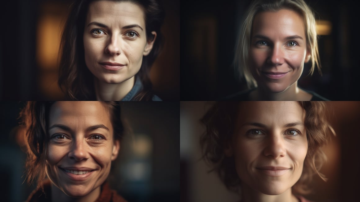 Happy Corporate Casual Woman LinkedIn Headshot in Natural Lighting