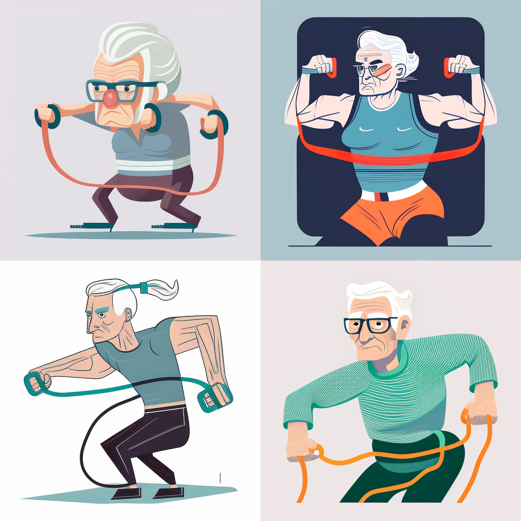 Resistance Bands Workout Illustration