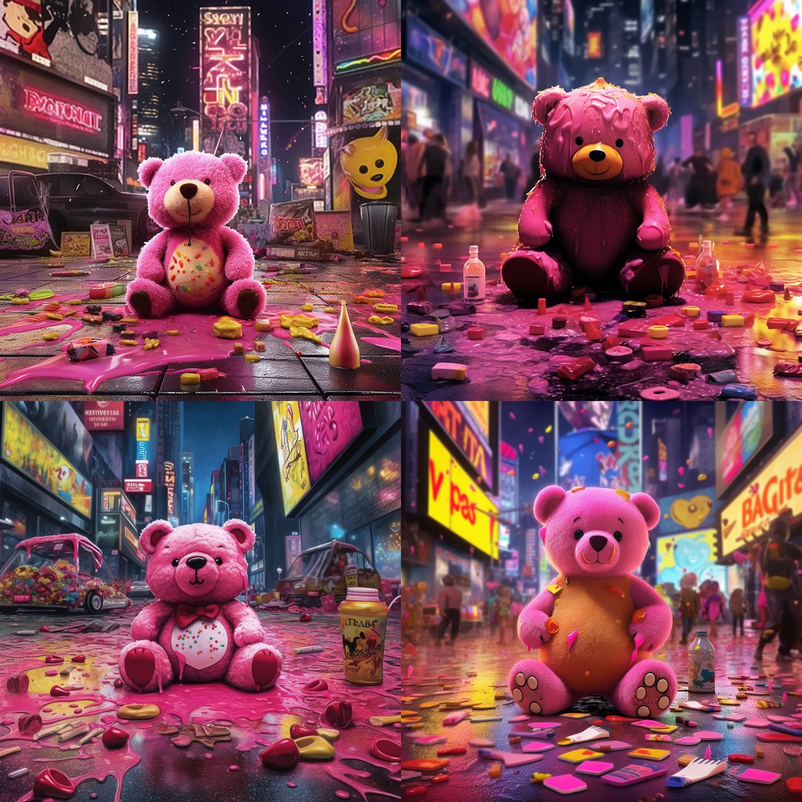 A Teddy Bear's Midnight Ice Cream Adventure