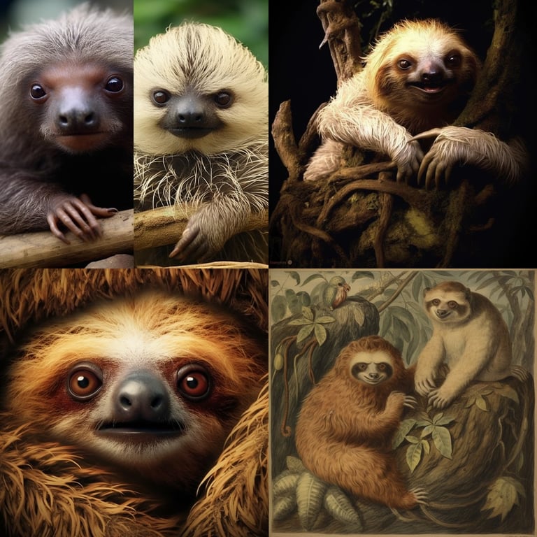 Merging a Lion-Sloth Hybrid with A Photorealistic Lion Creature Prompt ...