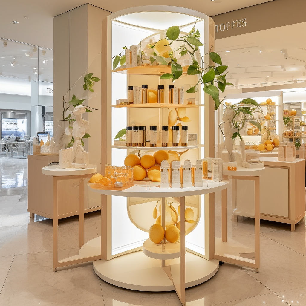 Citrusy Perfume Pop-Up Stand at Sephora Champs Elysées