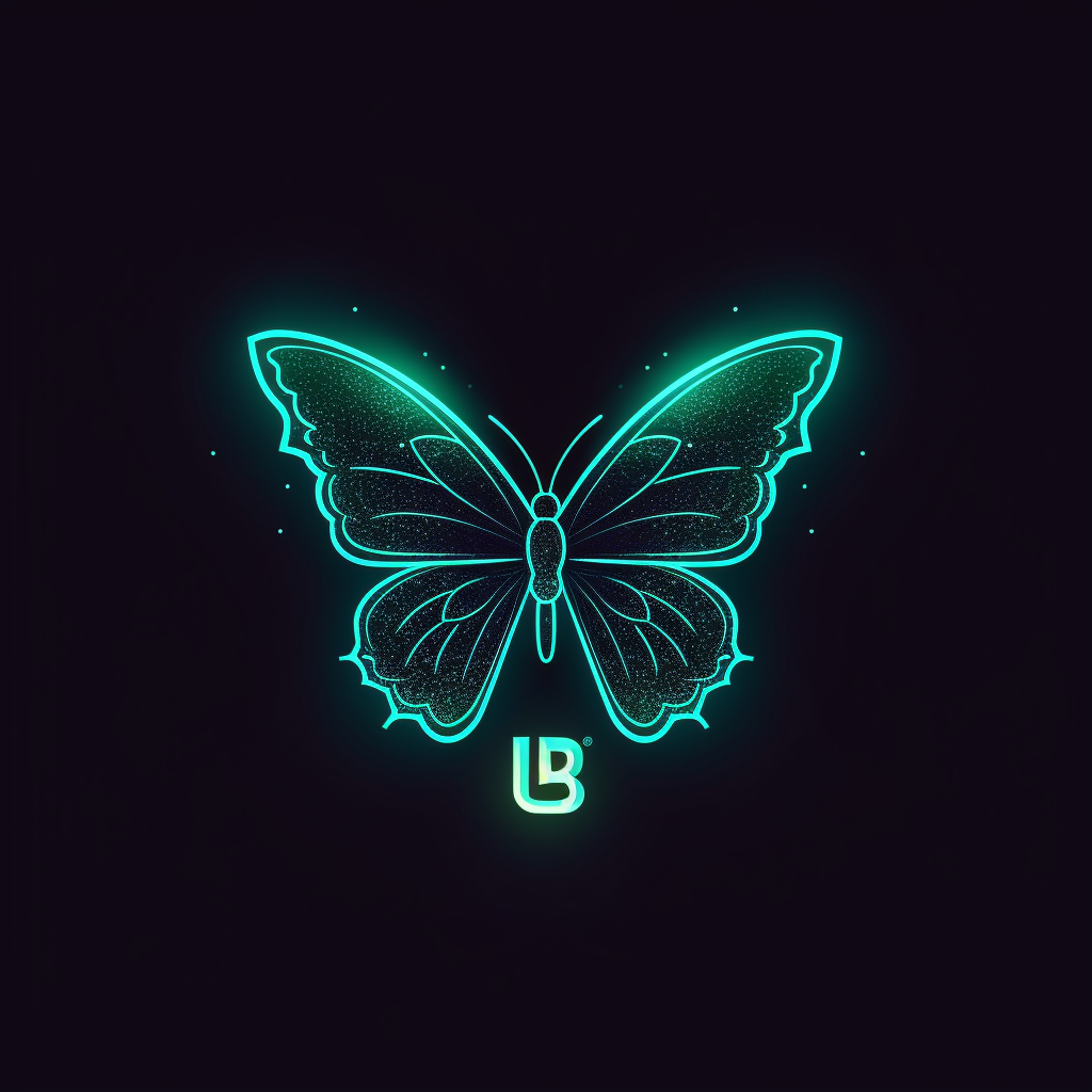 Neon Butterfly: Designing BOUBOU's Modern Logo