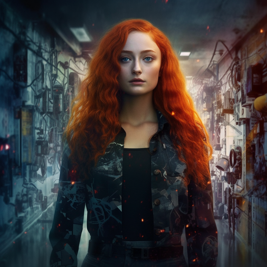 Neon Canvas: A Cyberpunk Voyage with Marly Krushkhova