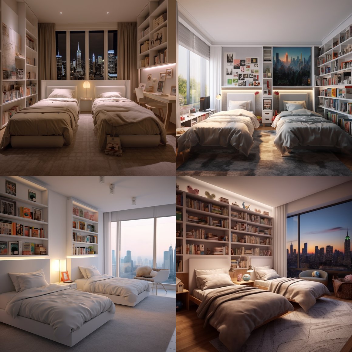 Sublime Modern Bedroom Design in Apartment - Real Photo Detail