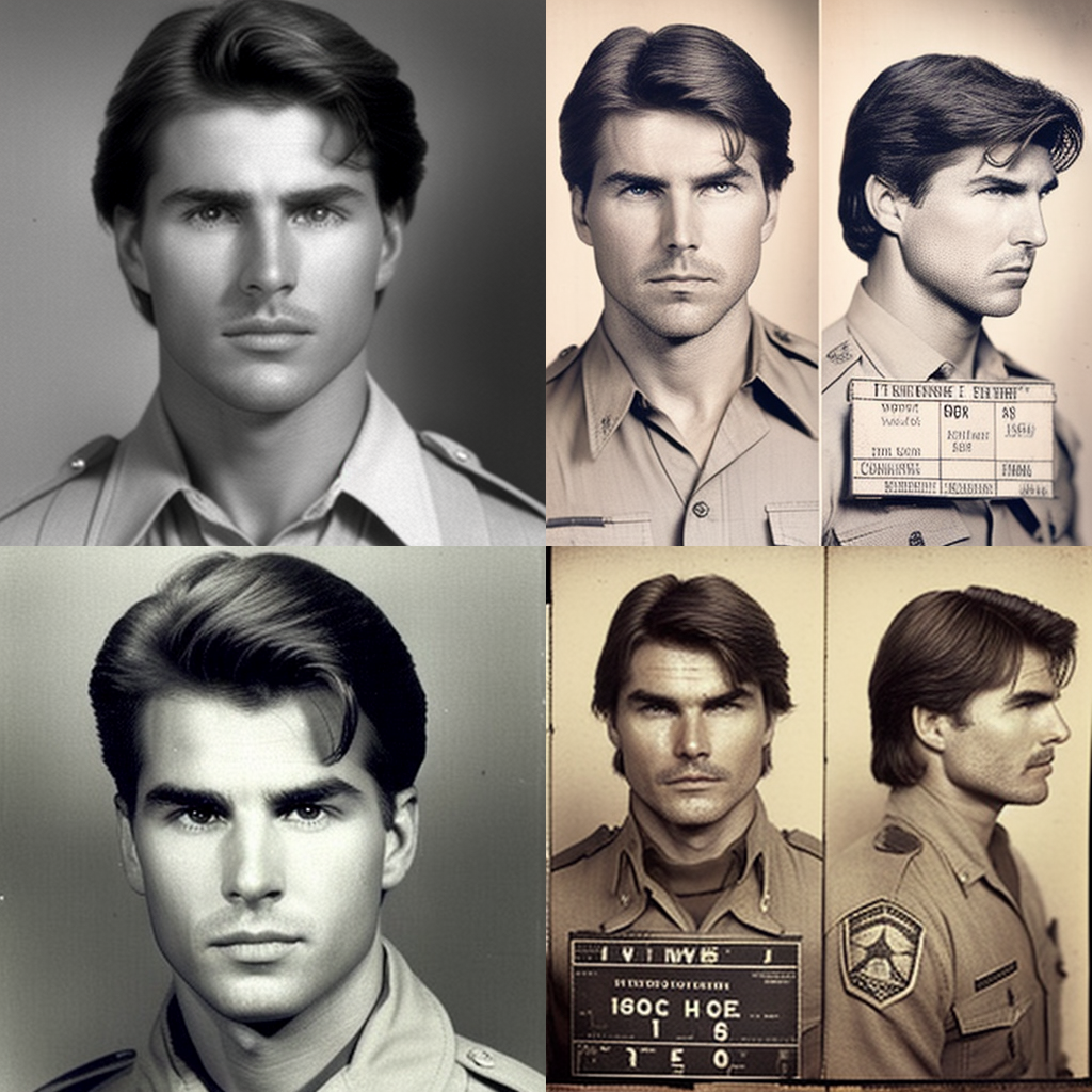 Young Tom Cruise: The Vintage Police Mugshot