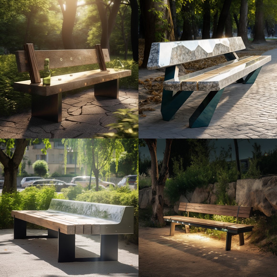 Summer Serenity: Dual Structures in Playful Park Escapism