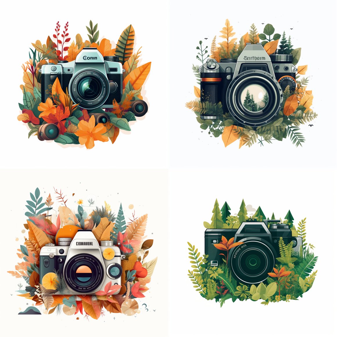 Nature Photography: A DSLR Camera Vector Design Journey