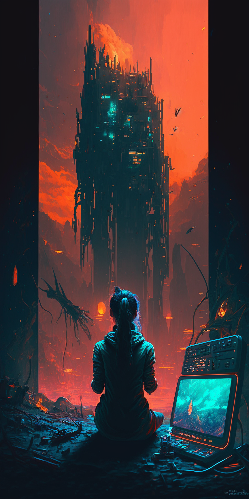 A Surreal and Cosmic Journey v4 - ar 1:2