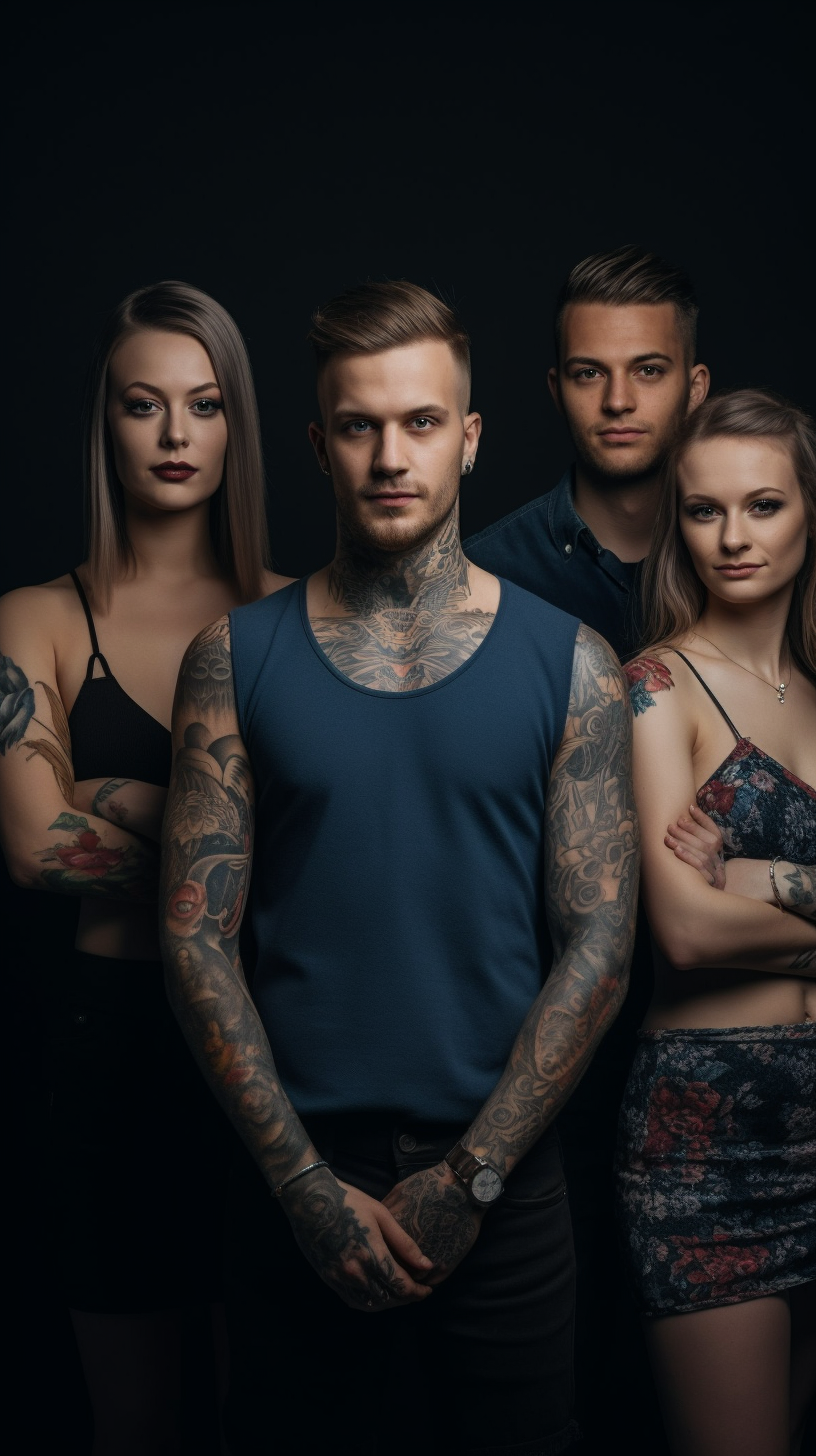 Sultry Gaze: A Cinematic Exploration of Tattoo Culture