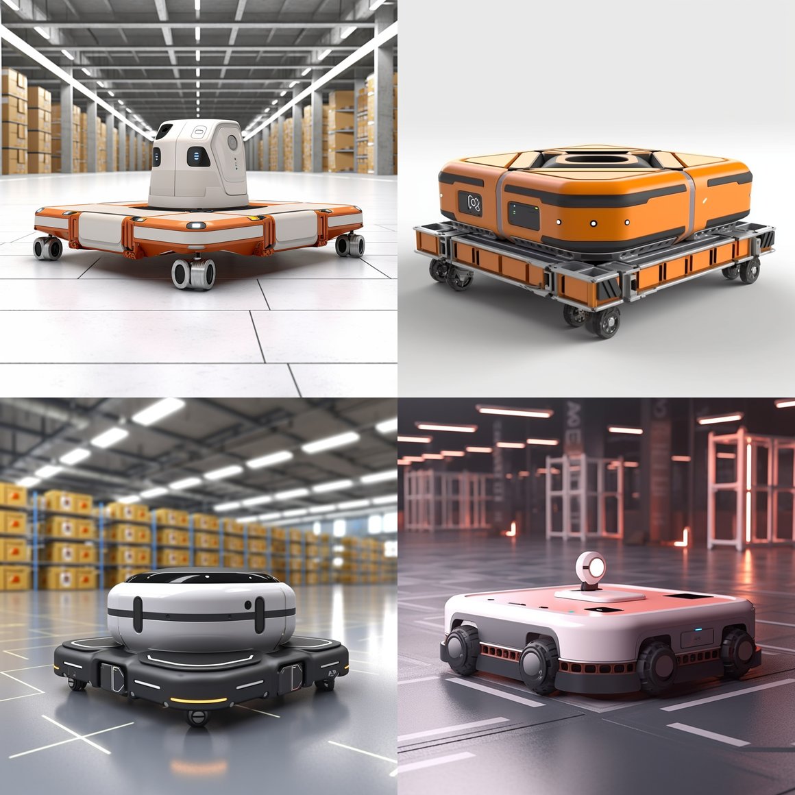 Compact 4-Wheel Robot Base Platform