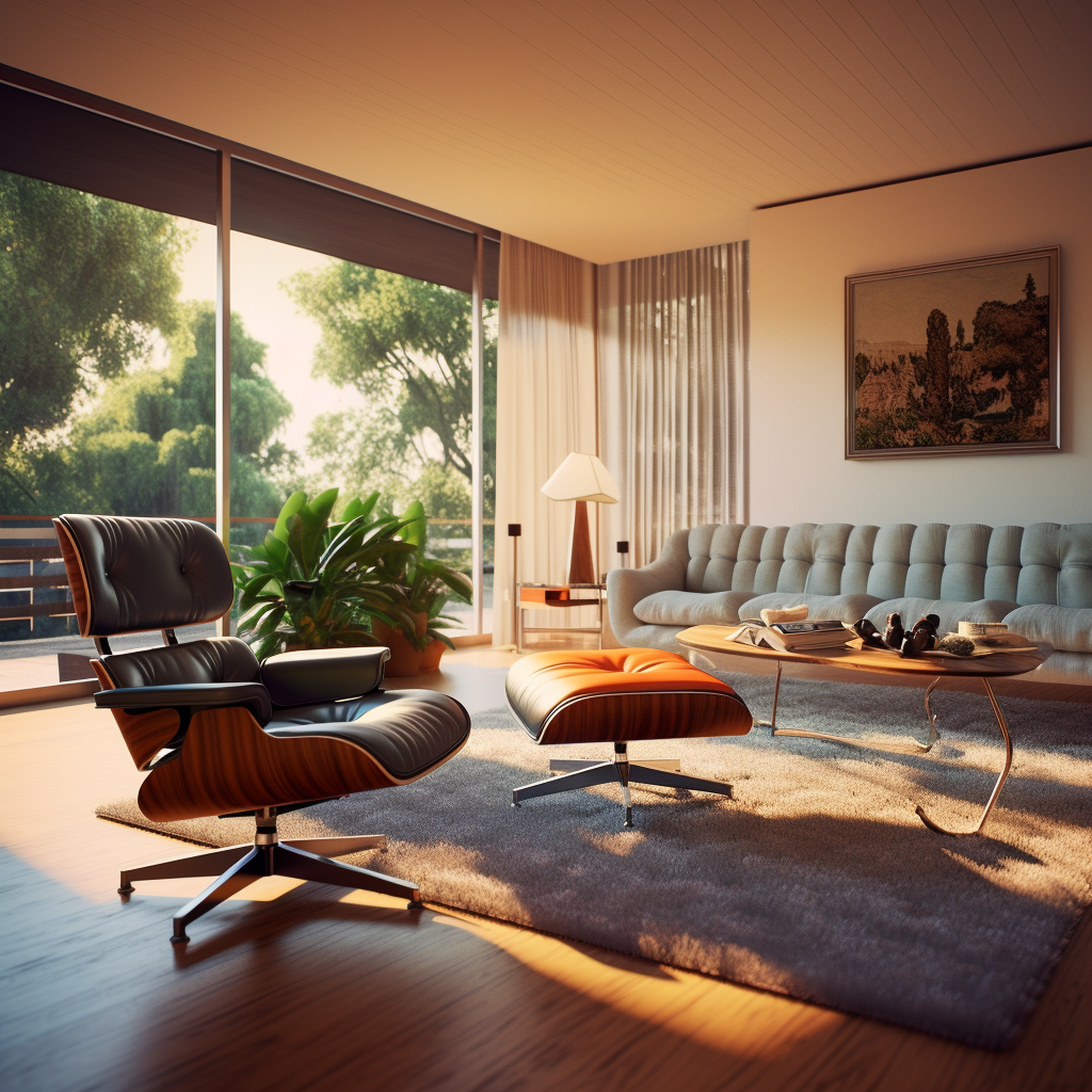 Ultra-Realistic Mid-Journey: Luxurious Living Room Detail