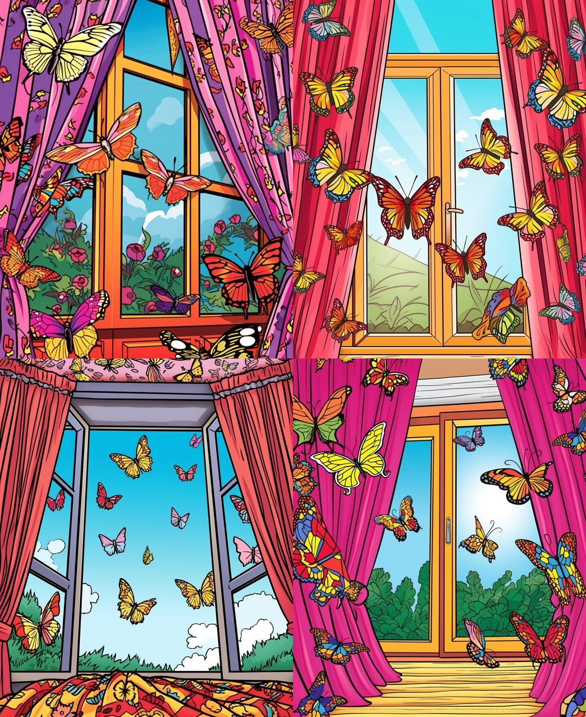 Mid-trip Monarch Magic: Adult Coloring Page