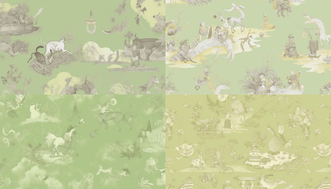 A Surreal Toille/Chinoiserie Wallpaper Adventure