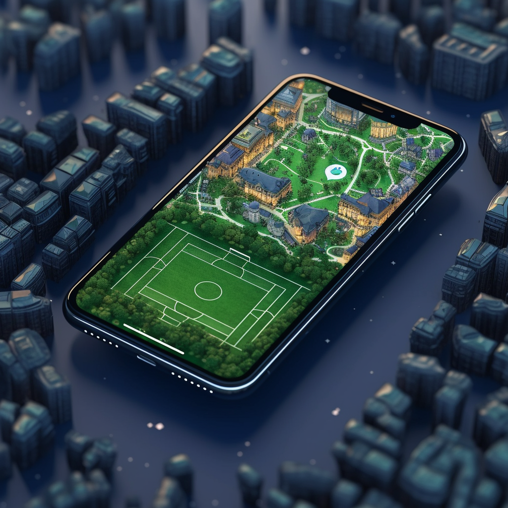 Navigating Football Fun on a 3D City Map App