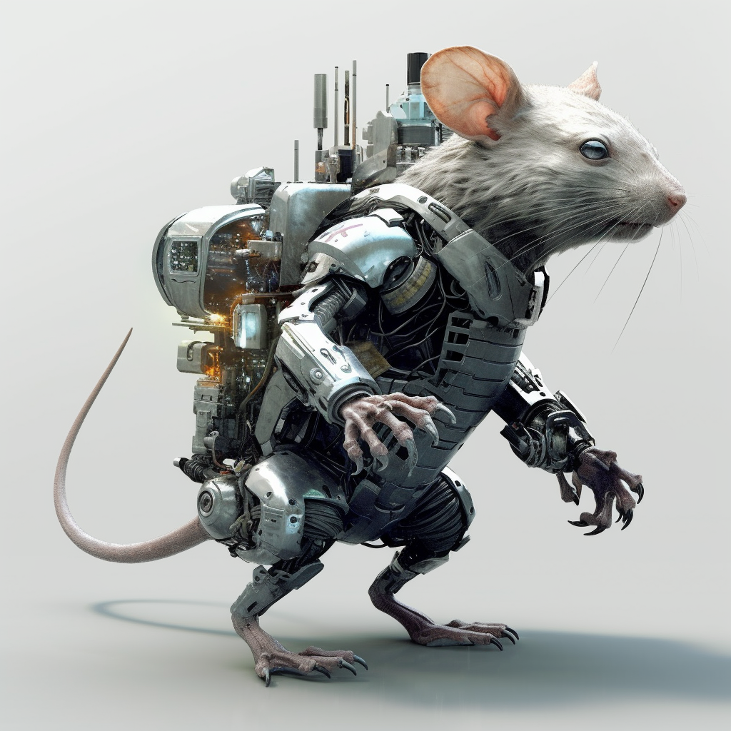 Armored Rat Warrior: A Cyberpunk Journey