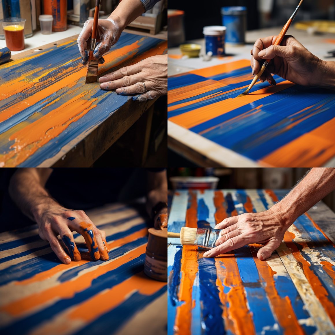 Artistic Endeavor: Stripes in Progress