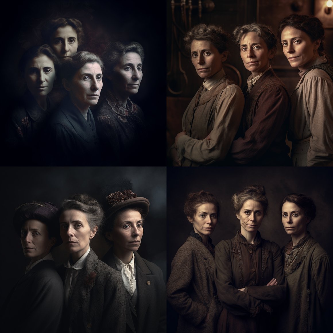 A Tribute to Three French Heroines - Mid Journey Edition