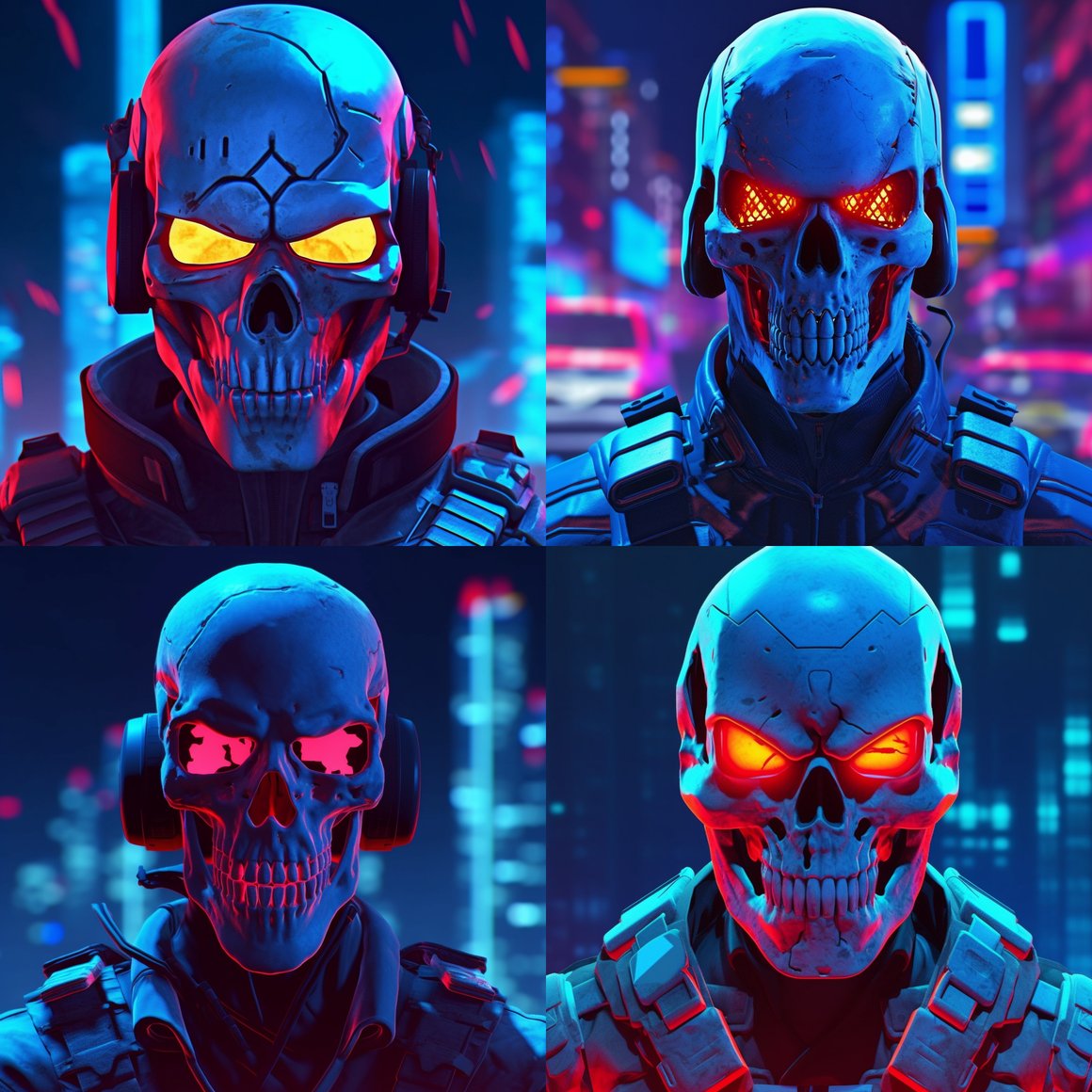 Neon Night Veteran: Mid-Journey Encounter in Neo City