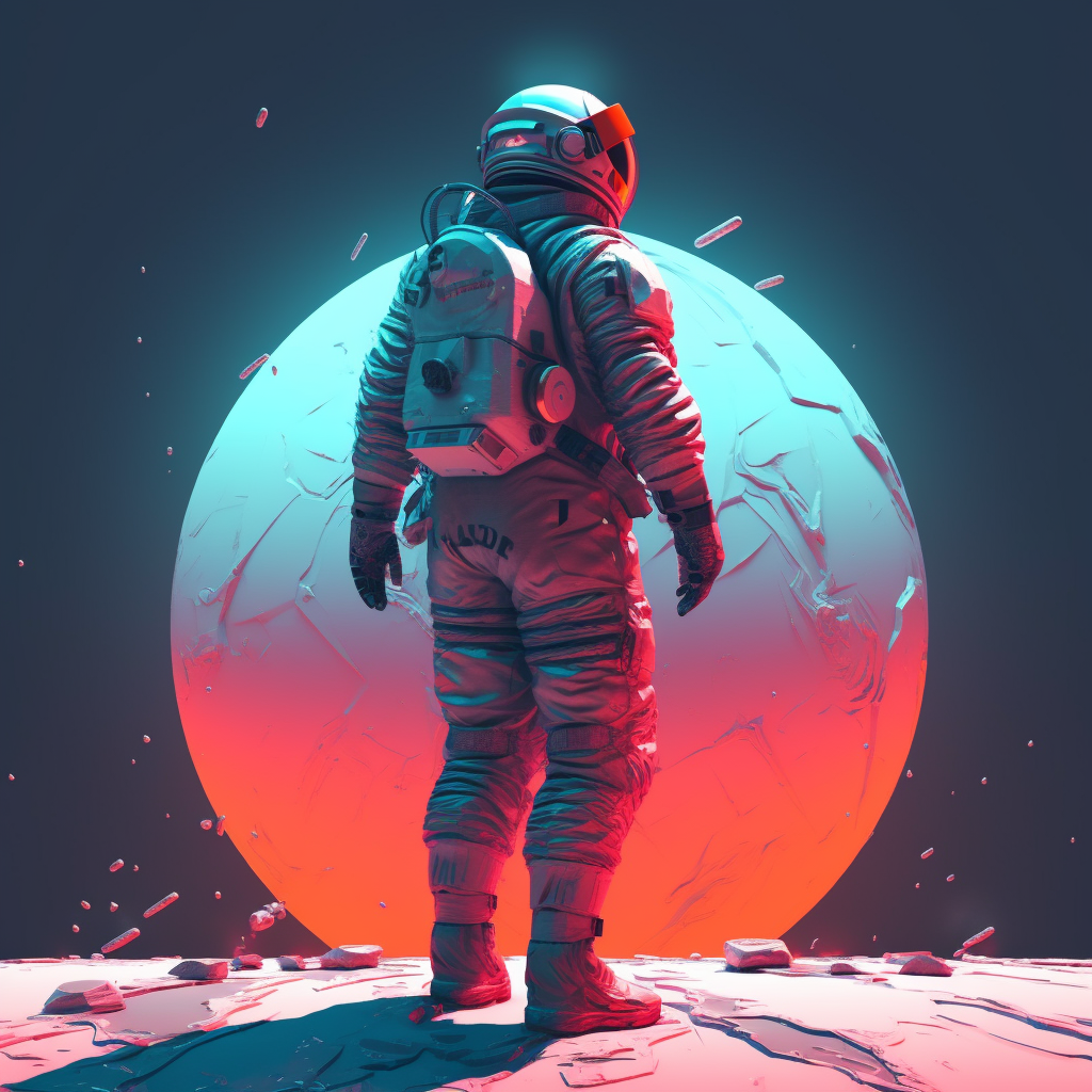 Neon Odyssey: Astronaut's Midway Travails in Space v5.1