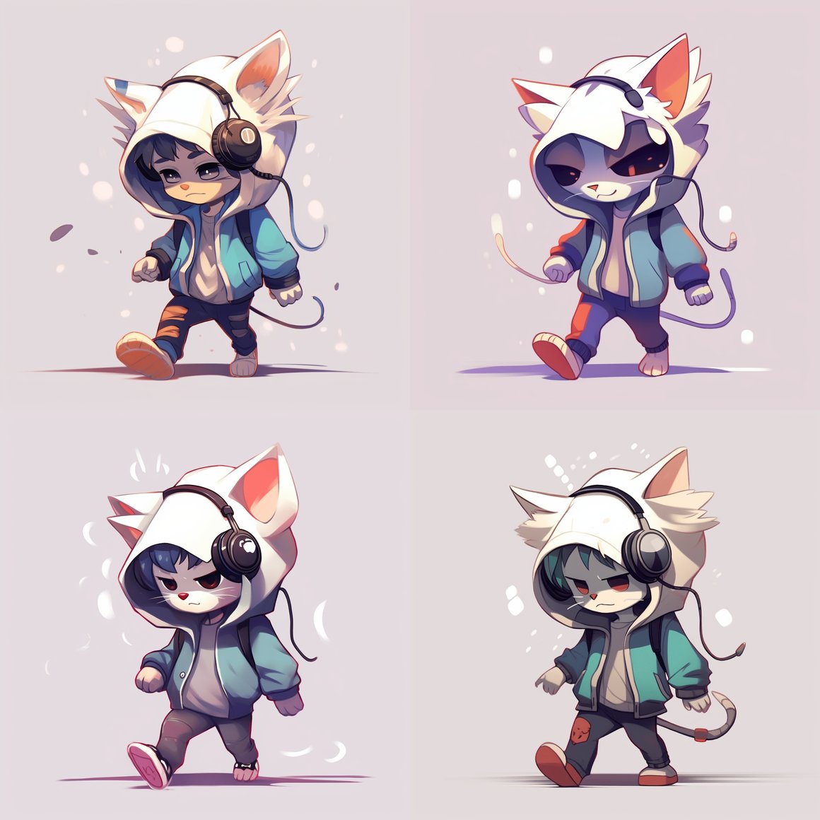 A Super Deformed Character Illustration
