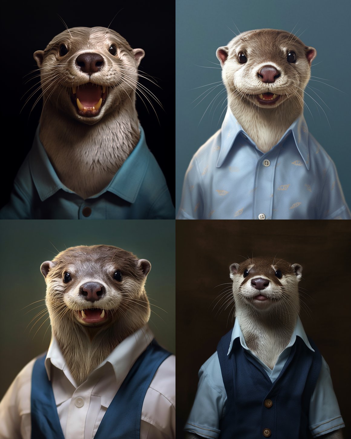 Cinematic Hyperrealism: A Happy Otter in Polo
