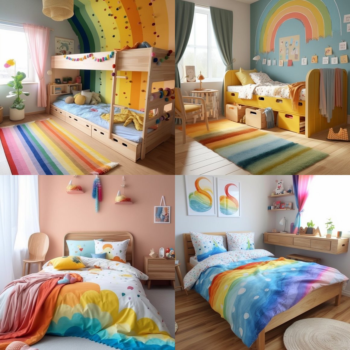 Choosing Watercolor Rainbow Bedding for Your Child's Room