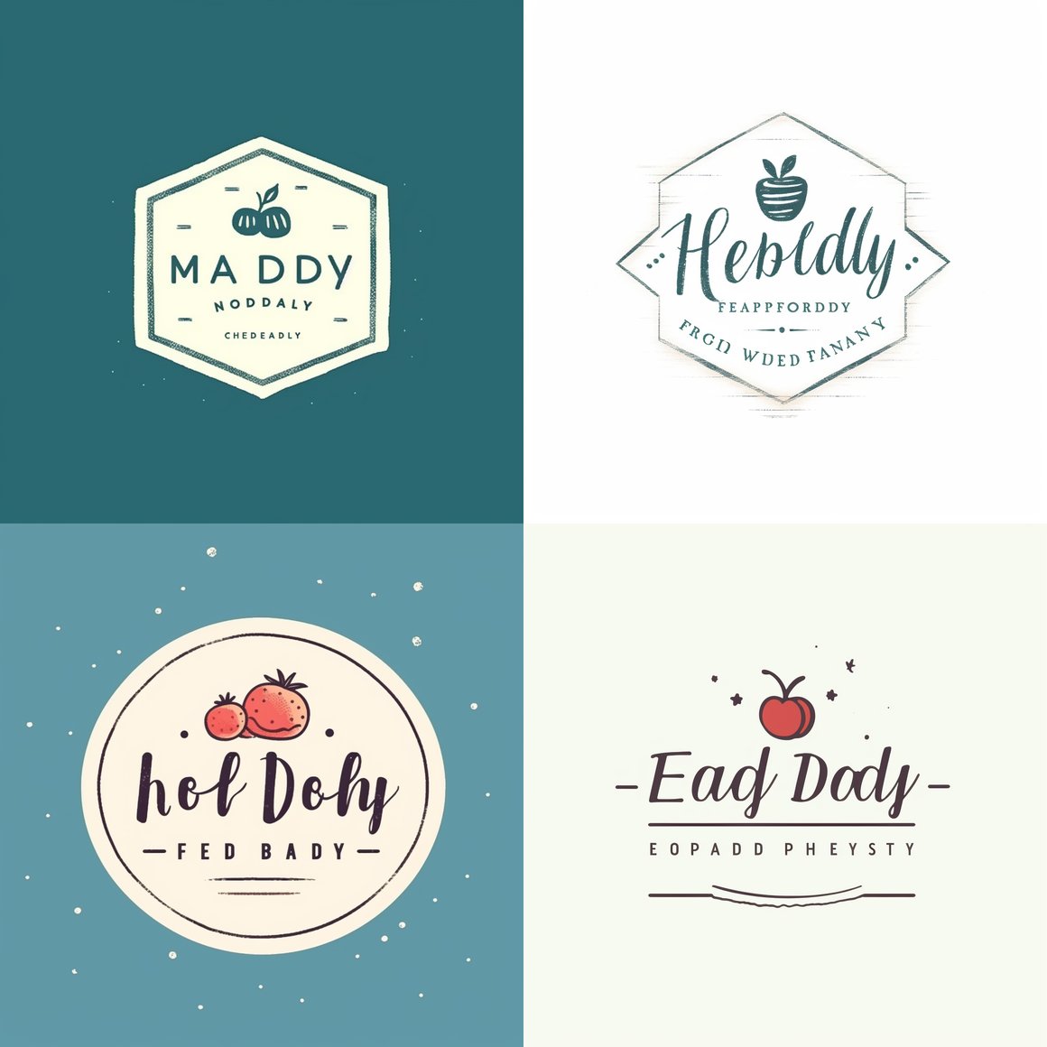 Healthy Food Blog Logo Design Brief