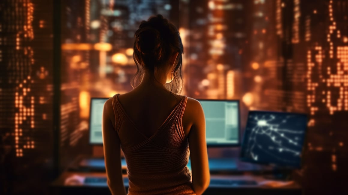 Neon Nocturne: A Cybernetic Serenade