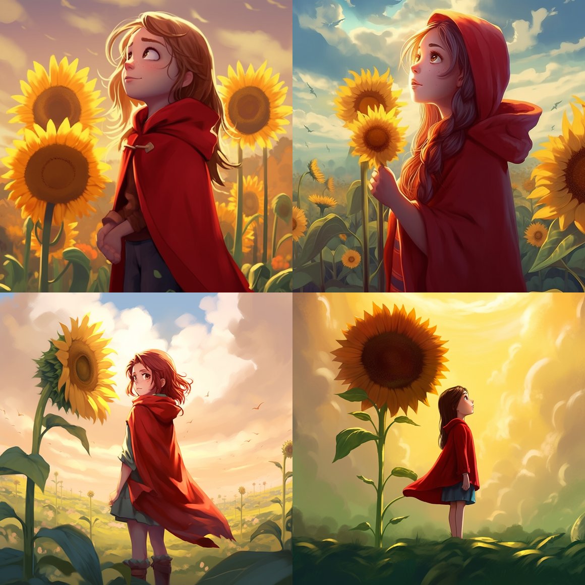 Sunflower Gaze: A Mid-Journey Encounter