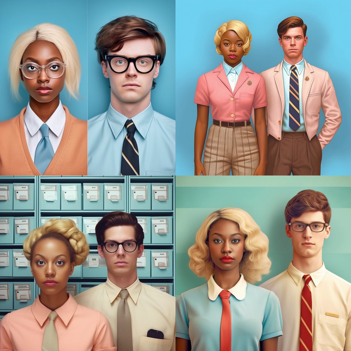 Subtle Desires: A Wes Anderson Inspired Artwork