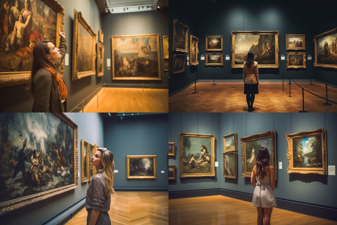 Art Appreciation at a French Gallery Ar 3:2