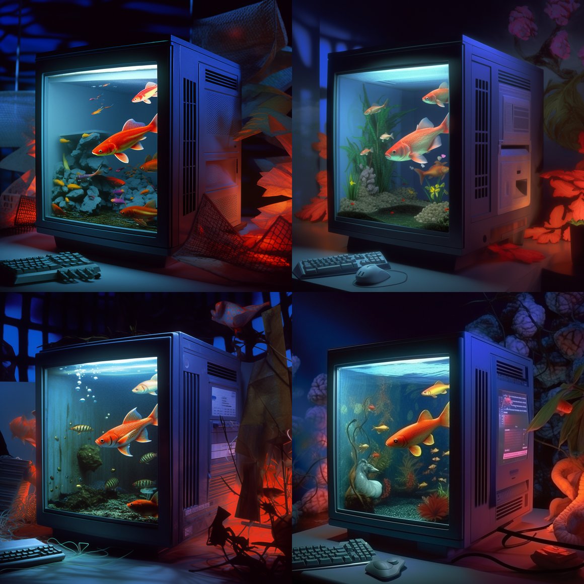 Retro Tech Oasis: A Mid-Journey Dive into Nostalgia