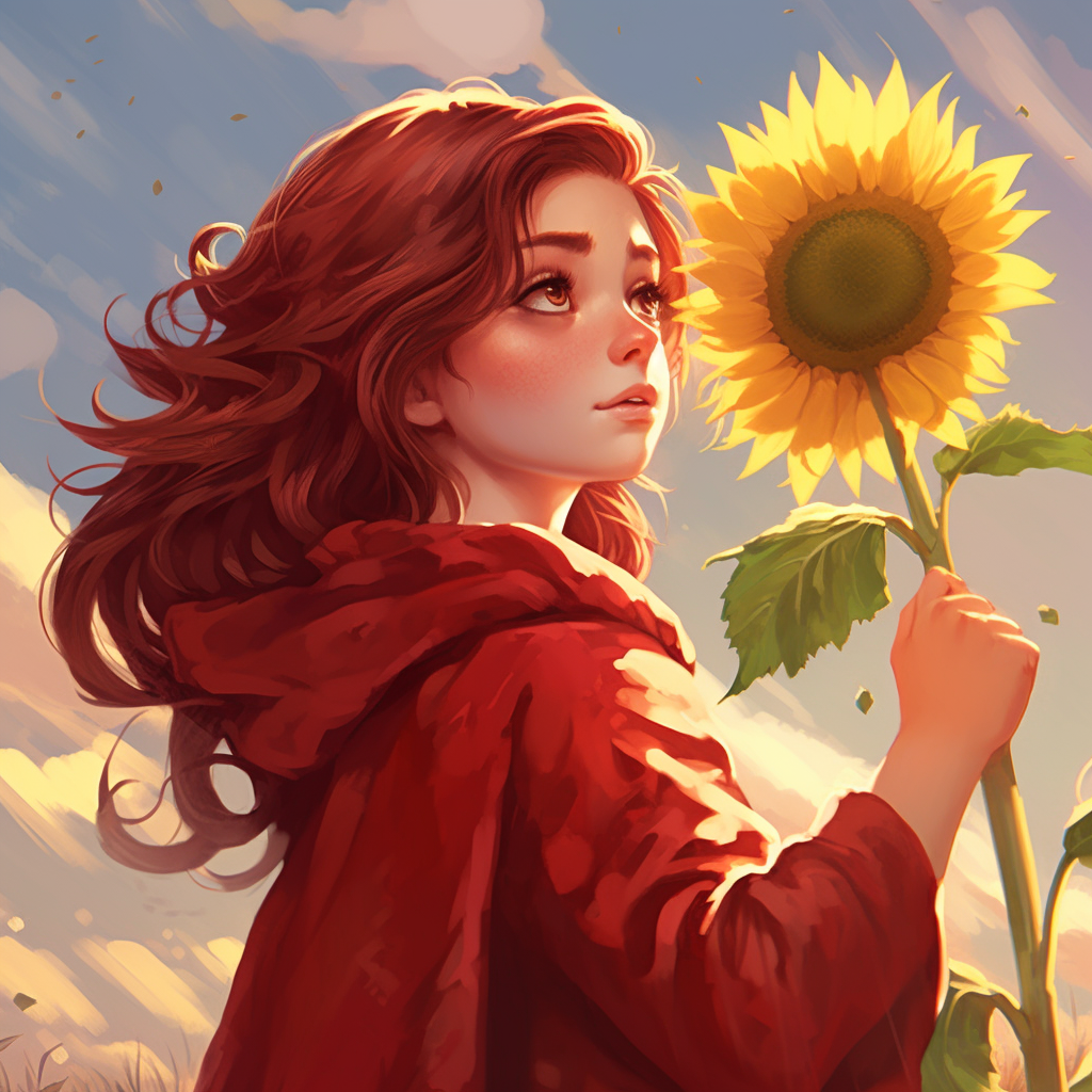 Sunflower Gaze: A Twirl of Adventure