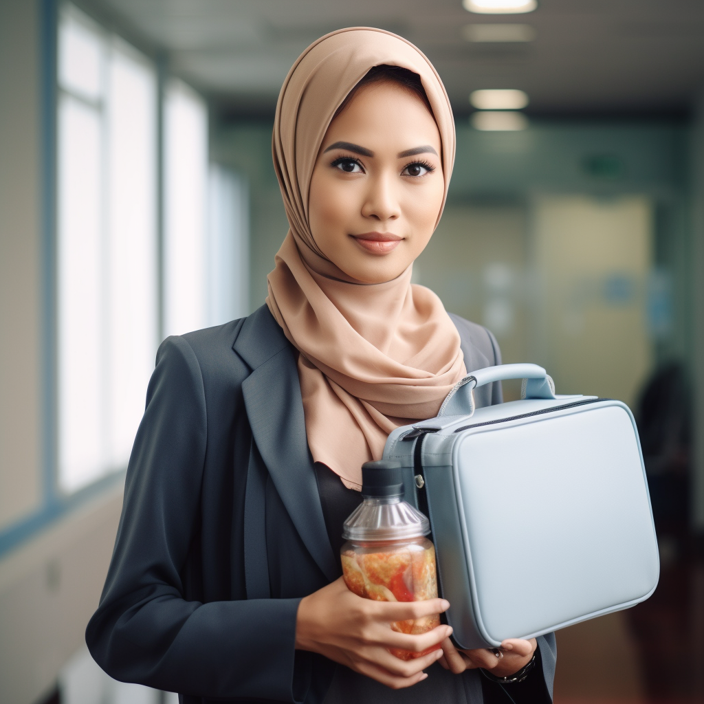 A Tranquil Photographic Capture of a Singaporean Office Lady