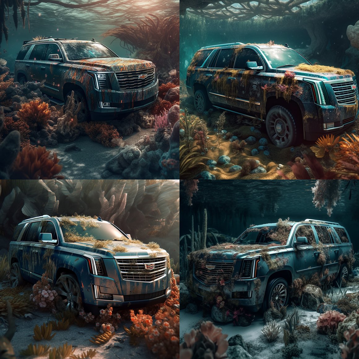Submerged 2023 Cadillac Escalade Exploration