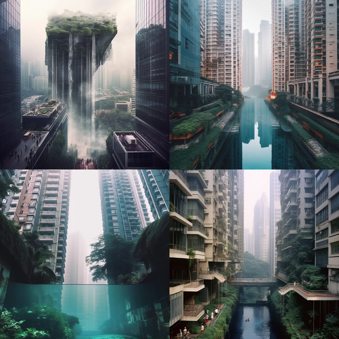 Cityscape Cascade: A Mid-Journey Chronicle in Chongqing