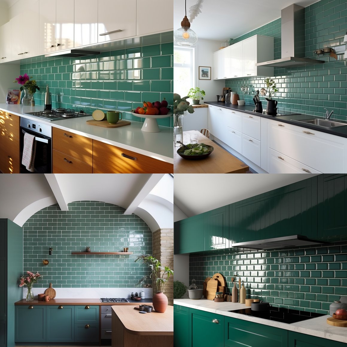 Subway Tile Splashback and White Cupboard Update in Kitchen Renovation