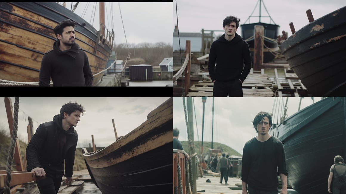 Mid-Voyage Gaze: A Cinematic Snapshot in 1720