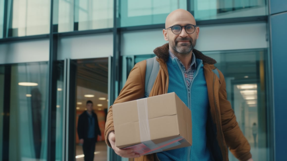 Cinematic Snapshot of Office Resignation