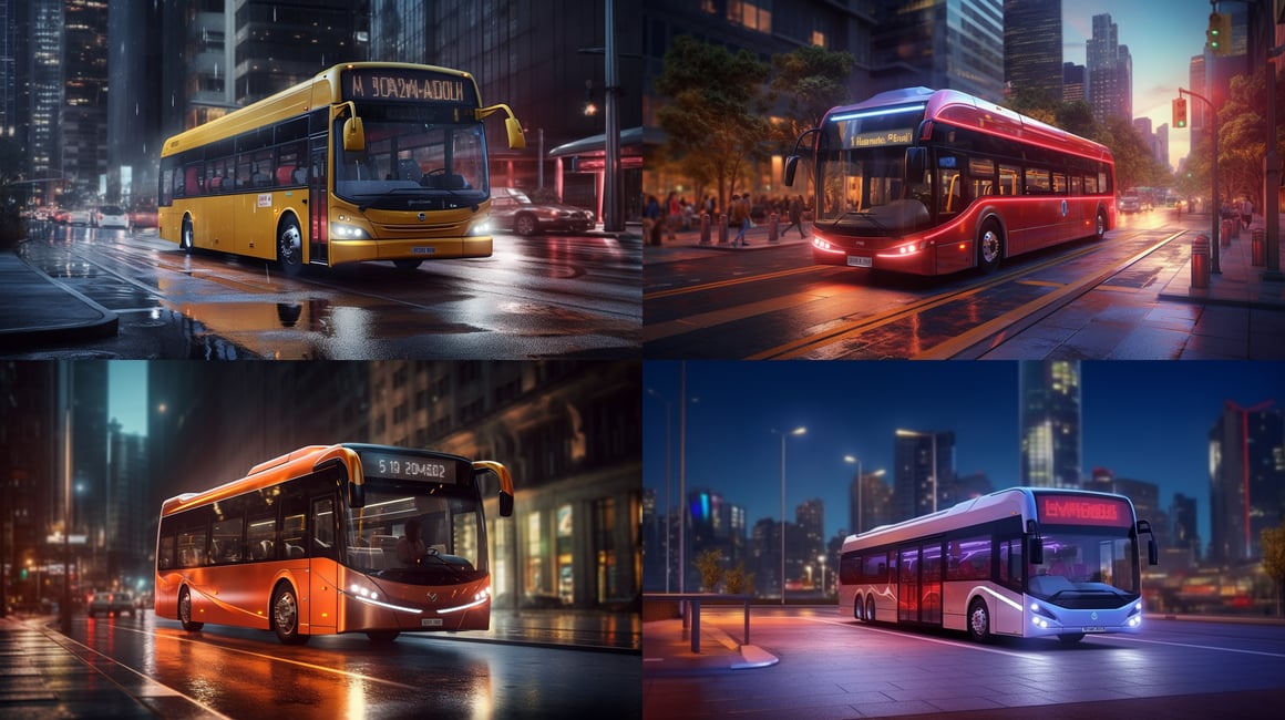 Mid-Trip Hyperrealistic 3D City Bus Game Design Preview