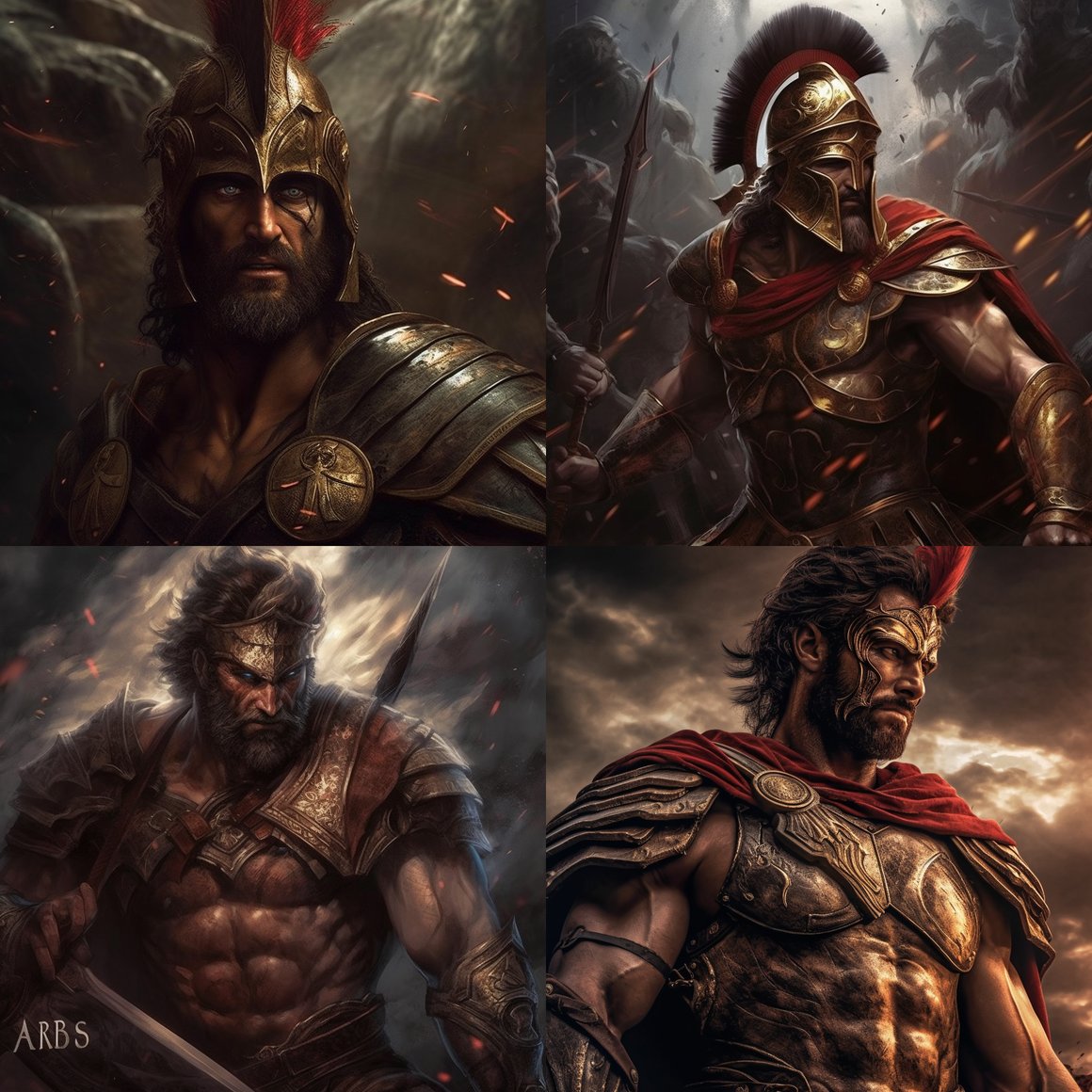 Ares's Mid-War Expedition: A Pre-Raphaelite Visual Journey