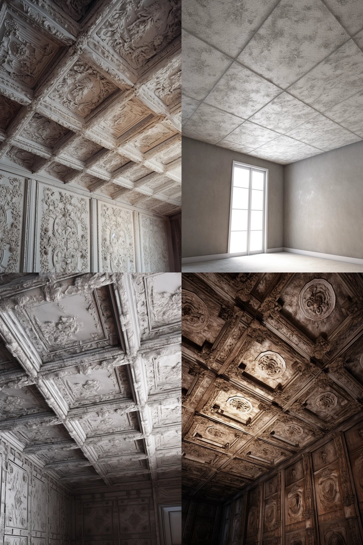 Detailed Ceiling Texture Map Mid-Journey View